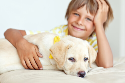 El perro es el mejor amigo de los niños
