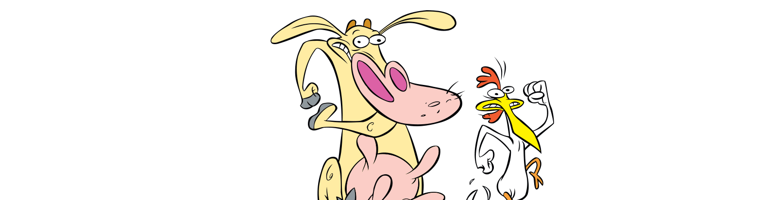 Animales famosos de los dibujos animados: La Vaca y el Pollito