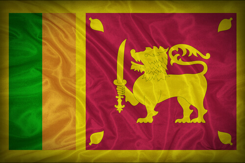 Animales en banderas de países: Sri Lanka
