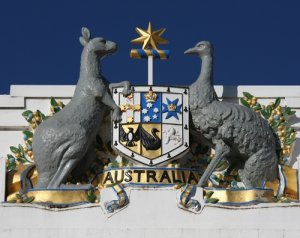 Los animales en escudos de países