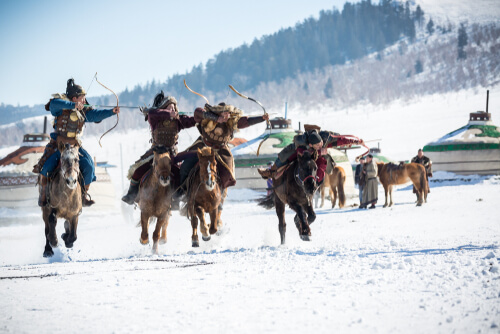 Los caballos de Mongolia