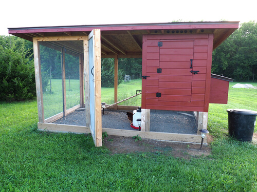 A pre-made hen house.