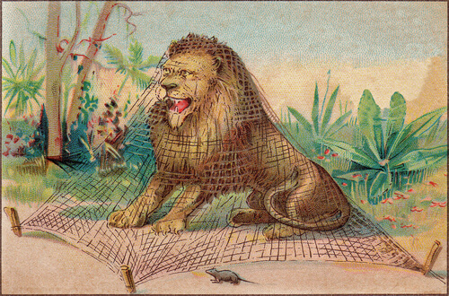 Fábula del león y el ratón
