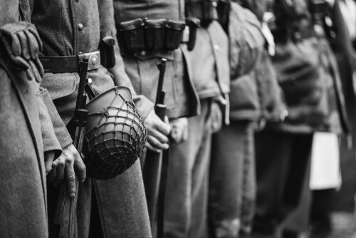 Soldados de la Segunda Guerra Mundial.