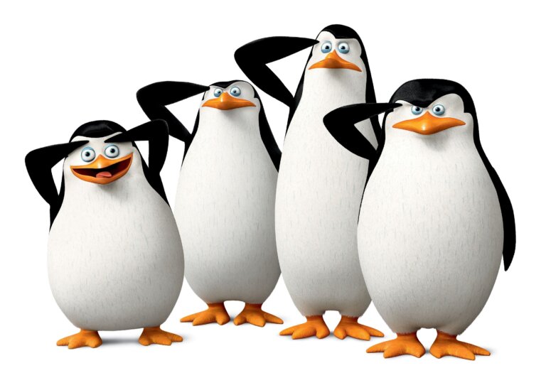 Los pingüinos de Madagascar, una serie de contrastes