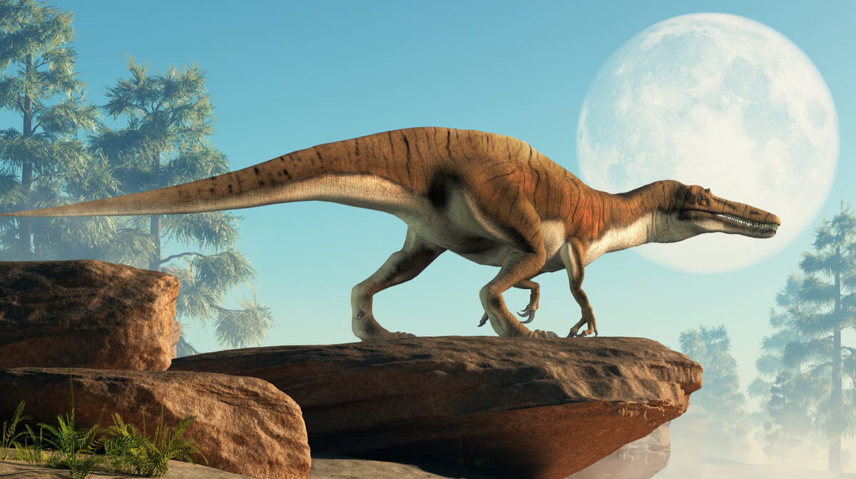 Un dinosaurio grande.
