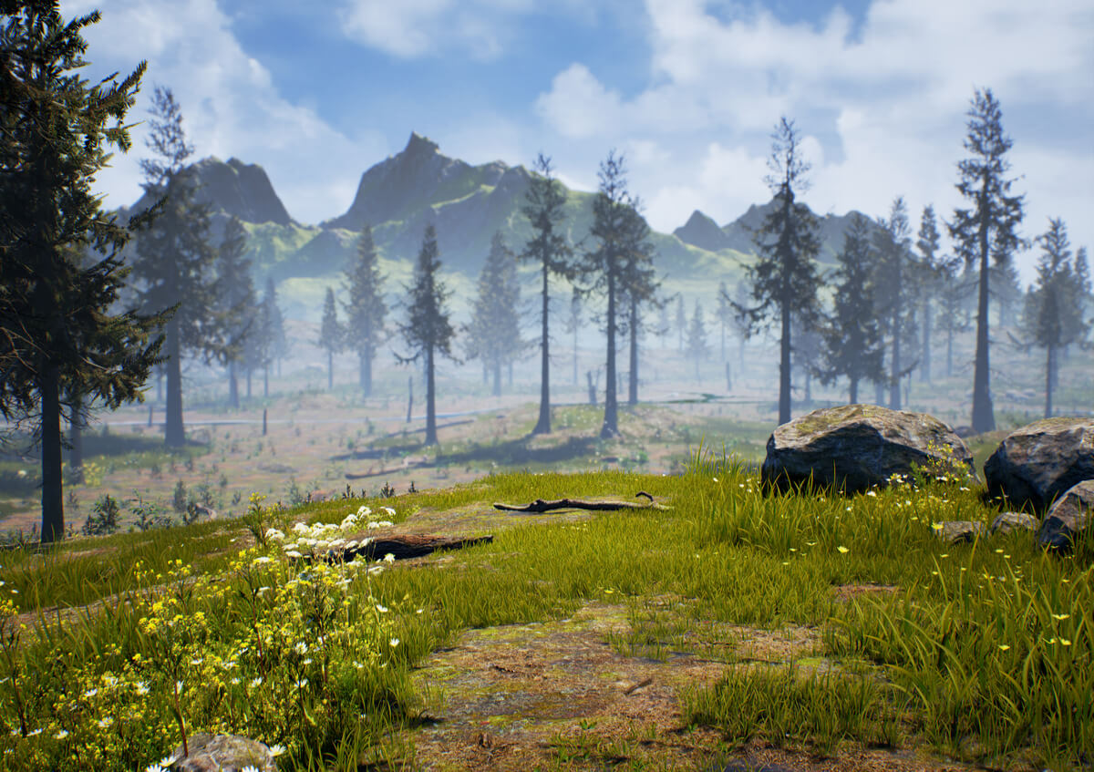 Un paisaje de Pangea.