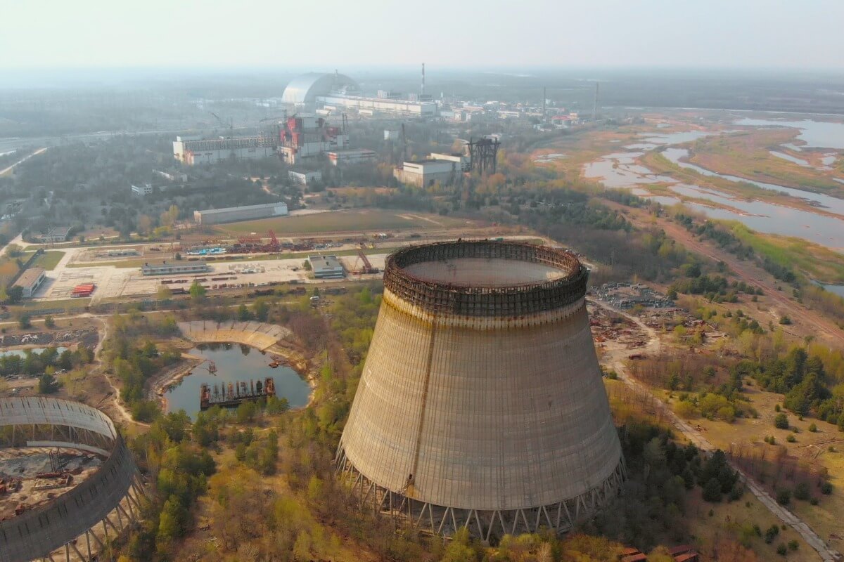 A panoramic view of Chernobyl.