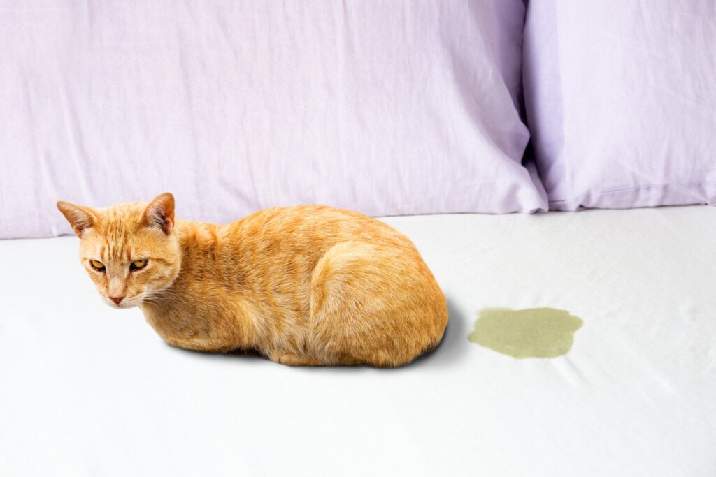 10 motivos por los que tu gato hace pis en la cama