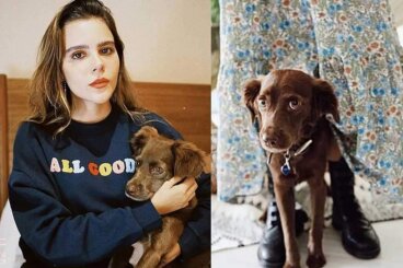 Yuya presume a su amada y fiel compañera, Majo su perrita rescatada