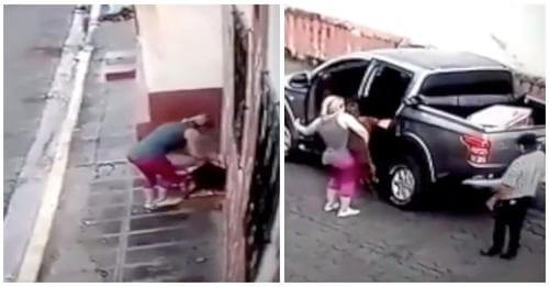 Mujer detiene su auto al ver un perrito sin hogar suplicando por auxilio