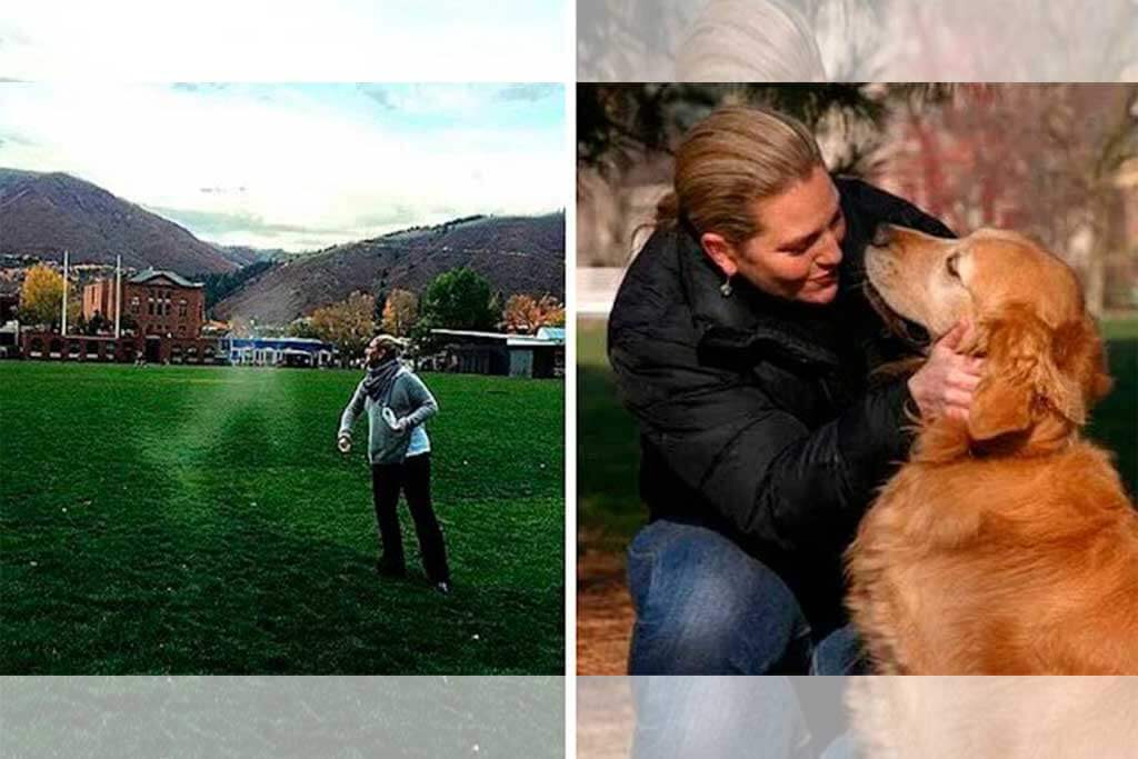 Mujer arroja cenizas de su mascota en su parque favorito y el polvo forma la imagen de un perro