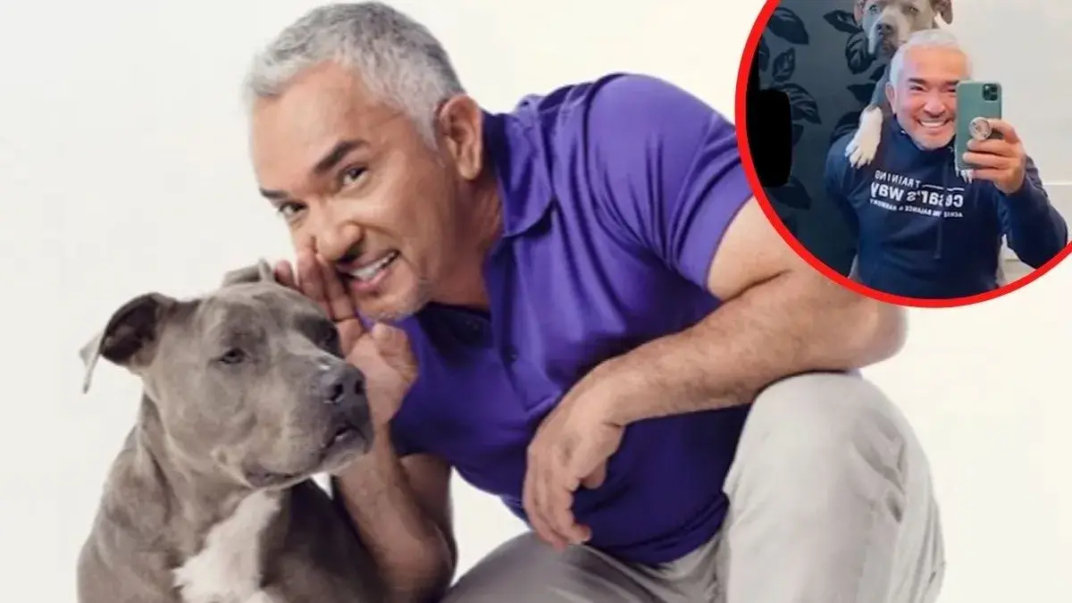 César Millán junto a Junior.