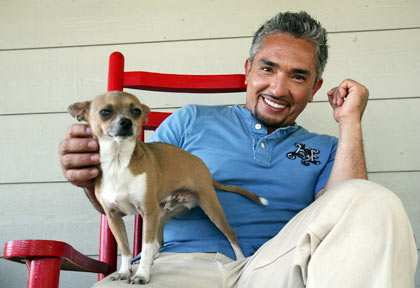 El entrenador con Coco.