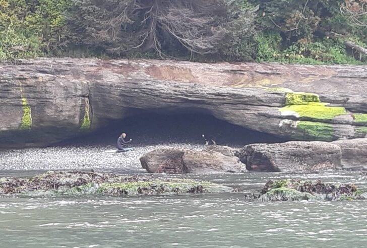 Permaneció meses pidiendo ayuda, hasta que unos surfistas ven unas patitas peludas