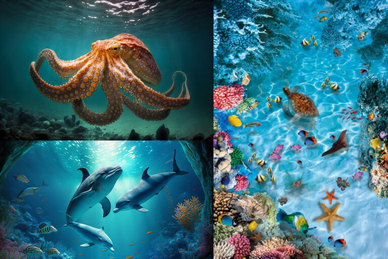 Animales marinos: características, tipos y ejemplos